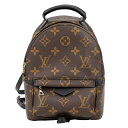 【GWスペシャル最大10,000円クーポン対象】ルイヴィトン リュックサック Louis Vuitton モノグラム パームスプリングス バックパック MINI L M44873 レディース ブラウン 茶