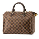 スピーディ 【GWスペシャル★最大10,000円OFFクーポンあり】ルイヴィトン ハンドバッグ Louis Vuitton ダミエ エベヌ スピーディ 30 N41364 レディース ブラウン