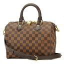 ルイヴィトン ハンドバッグ（レディース） 【GWスペシャル最大10,000円クーポン対象】ルイヴィトン ハンドバッグ Louis Vuitton ダミエ・エベヌ スピーディ・バンドリエール25 N41368 レディース ブラウン