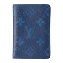 ルイ・ヴィトン 名刺入れ 【GWスペシャル最大10,000円クーポン対象】ルイヴィトン カードケース Louis Vuitton タイガラマ オーガナイザー・ドゥ ポッシュ M30301 メンズ ブルー 青