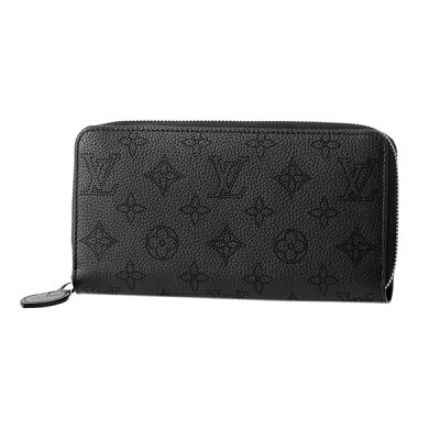 【最大5,000円OFFクーポン】ルイヴィトン 長財布(ラウンドファスナー) Louis Vuitton マヒナ ジッピーウォレット M61867レディース ブラック 黒