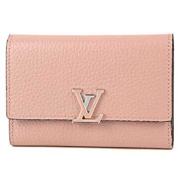 【最大3000円OFFクーポン配布中6/17(月)14:00まで】ルイヴィトン 3つ折り財布 Louis Vuitton M62156 財布 トリヨン TAURILLON ポルトフォイユ・カプシーヌ コンパクト レディース MAGNOLIA(マグノリア) ピンク LVシグネチャー エレガント ラグジュアリー【 ルイ・ヴィトン