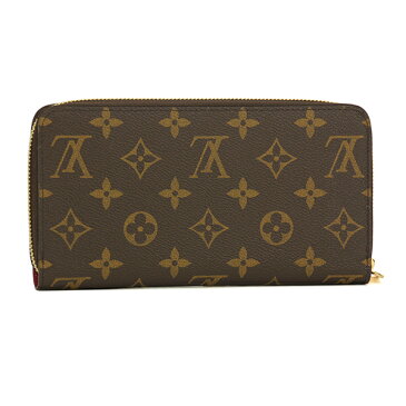 【楽天スーパーSALEで使える500円OFFクーポン配信中★】ルイヴィトン 長財布(ラウンドファスナー) Louis Vuitton M41895 財布 モノグラム MONOGRAM ジッピーウォレット レディース FUCHSIA(フューシャ) ブラウン/ピンク【 送料無料】