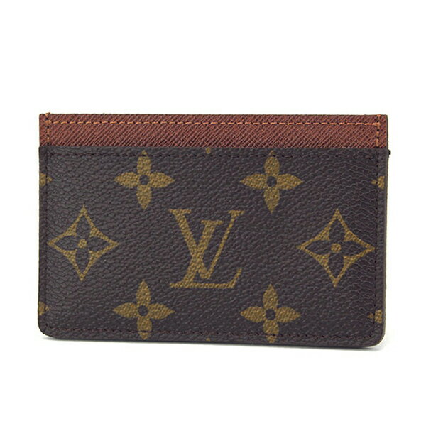 ルイヴィトン 名刺入れ 【P5倍5/20限定さらに最大5,000円OFFクーポン】ルイヴィトン カードケース Louis Vuitton モノグラム ポルト カルト サーンプル M61733 ユニセックス ダークブラウン