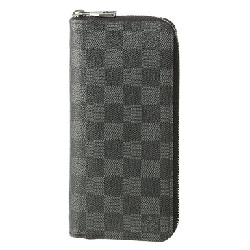 【楽天スーパーSALEで使える500円OFFクーポン配信中★】ルイヴィトン 長財布(ラウンドファスナー) Louis Vuitton N63095 財布 ダミエ・グラフィット DAMIER GRAPHITE ジッピー ウォレット ヴェルティカル メンズ BLACK/GRAY ブラック 黒 / グレー【 送料無料】