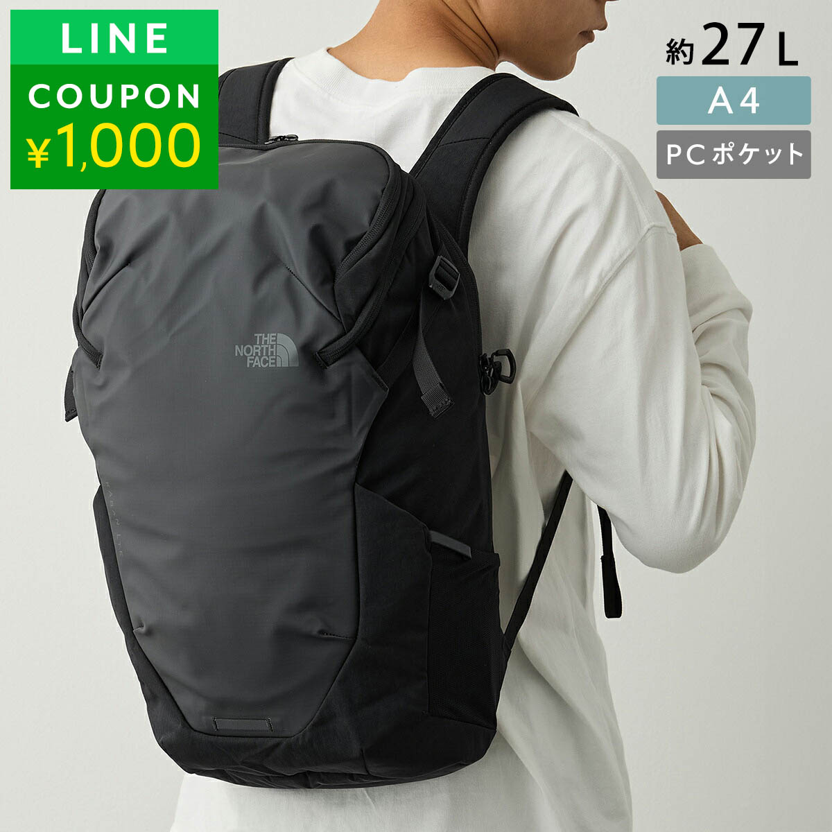 樂天商城 - ザ ノース フェイス リュックサック THE NORTH FACE カバン NF0A8BK8 KX7 ユニセックス ブラック 黒【P5倍★4/14 20:00〜4/15 23:59まで！さらに1万円で1,000円OFF★最大5,000円OFFクーポン配布中】