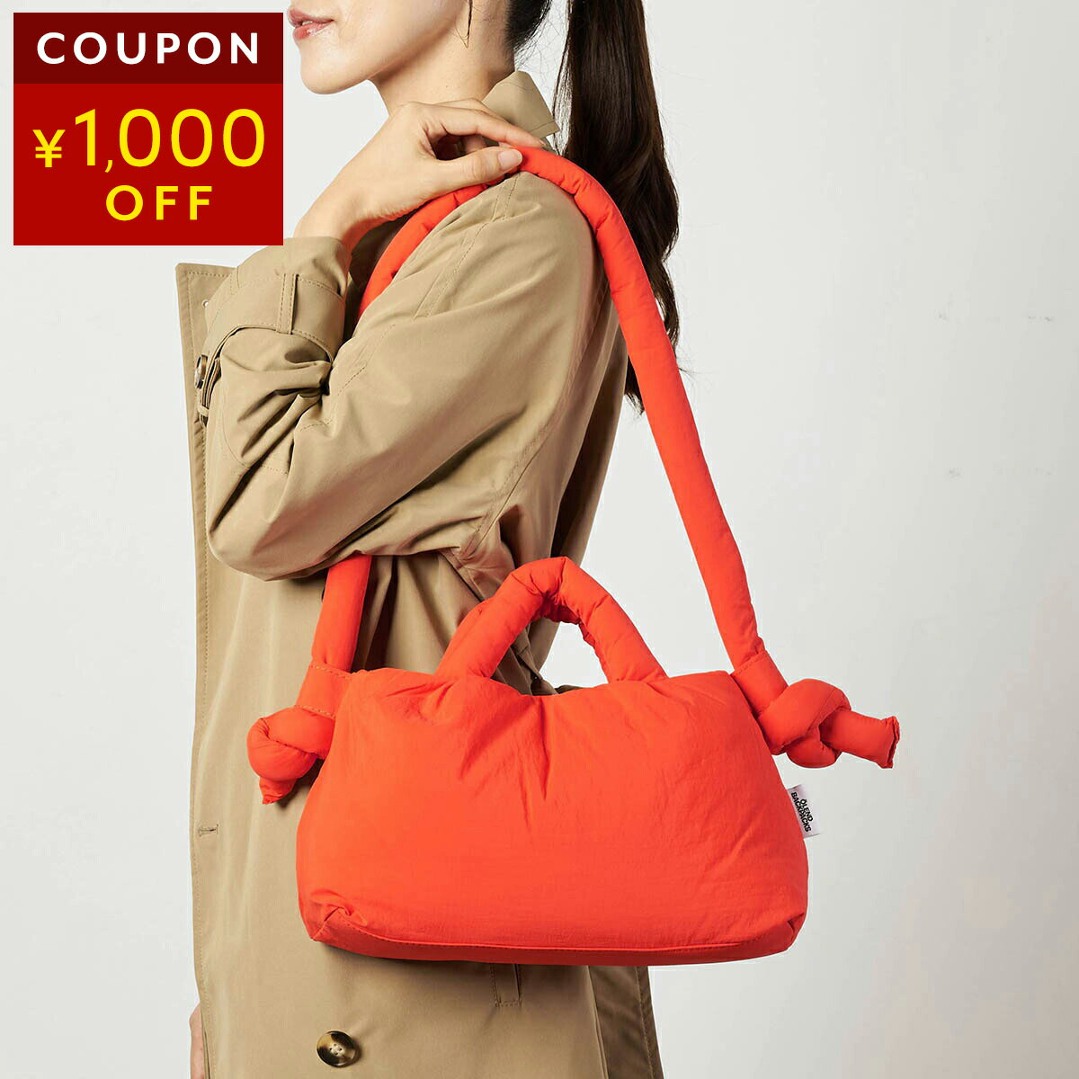 乐天商城 - オレンド ショルダーバッグ OLEND ミニオナ ソフトバッグ MINIONA SOFT BAG CORAL ユニセックス オレンジ【P5倍★5/30 0:00〜6/2 09:59まで！さらに1万円で1,000円OFF★最大5,000円OFFクーポン配布中】