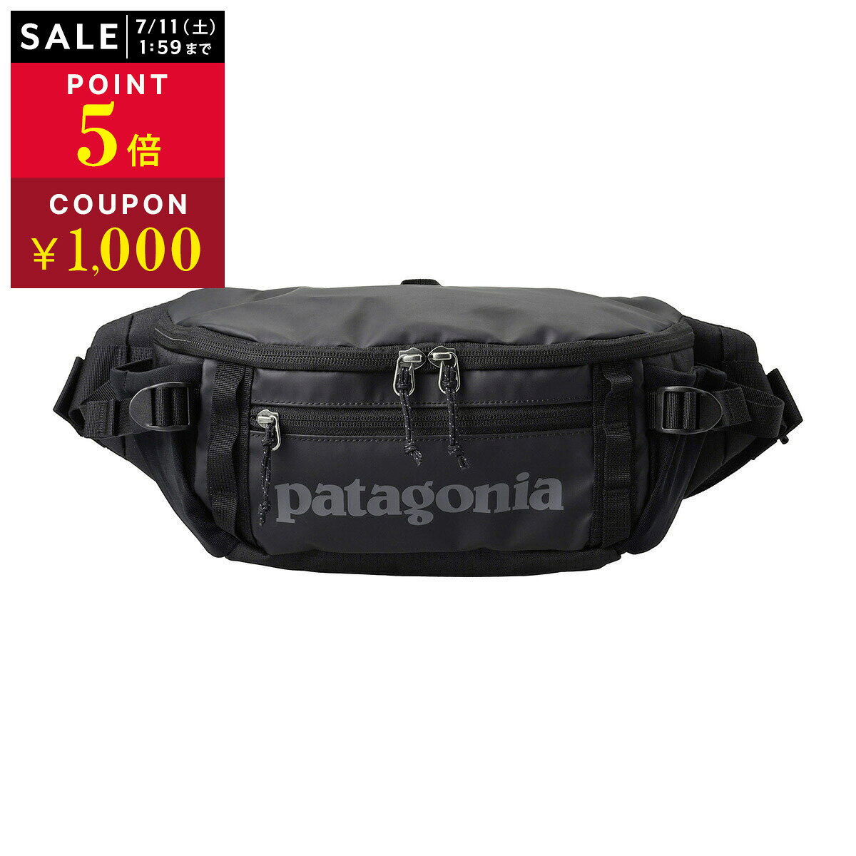 Rakuten - パタゴニア ウエストバッグ・ボディバッグ PATAGONIA ブラックホール・ウエスト・パック 49282 BLACK W/BLACK ユニセックス ブラック 黒