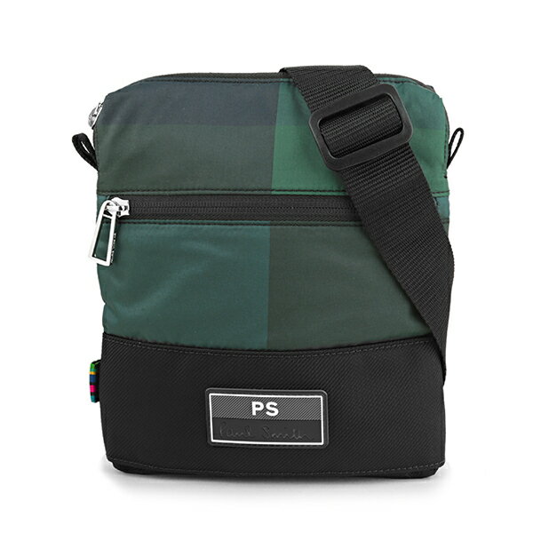 【最大5000円OFFクーポン★11/12(金)14：00まで】ポールスミス ショルダーバッグ PAUL SMITH M2A 6065 A20665 49 バッグ チェックナイロン CHECK NYLON フライト バッグ メンズ GREEN/BLUE(グリーン/ブルー) グリーン 緑/ブルー 青/ブラック 黒【 送料無料】