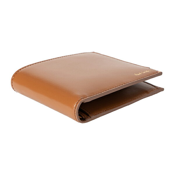 【最大3000円OFFクーポン★5/7(金)14：00まで】ポールスミス 2つ折り財布 PAUL SMITH M1A 4833 AMUTAB 62 財布 マルチストライプタブ MULTI STRIPE TAB BILLFOLD AND COIN WALLET メンズ TAN(タン) ブラウン 茶【 送料無料】