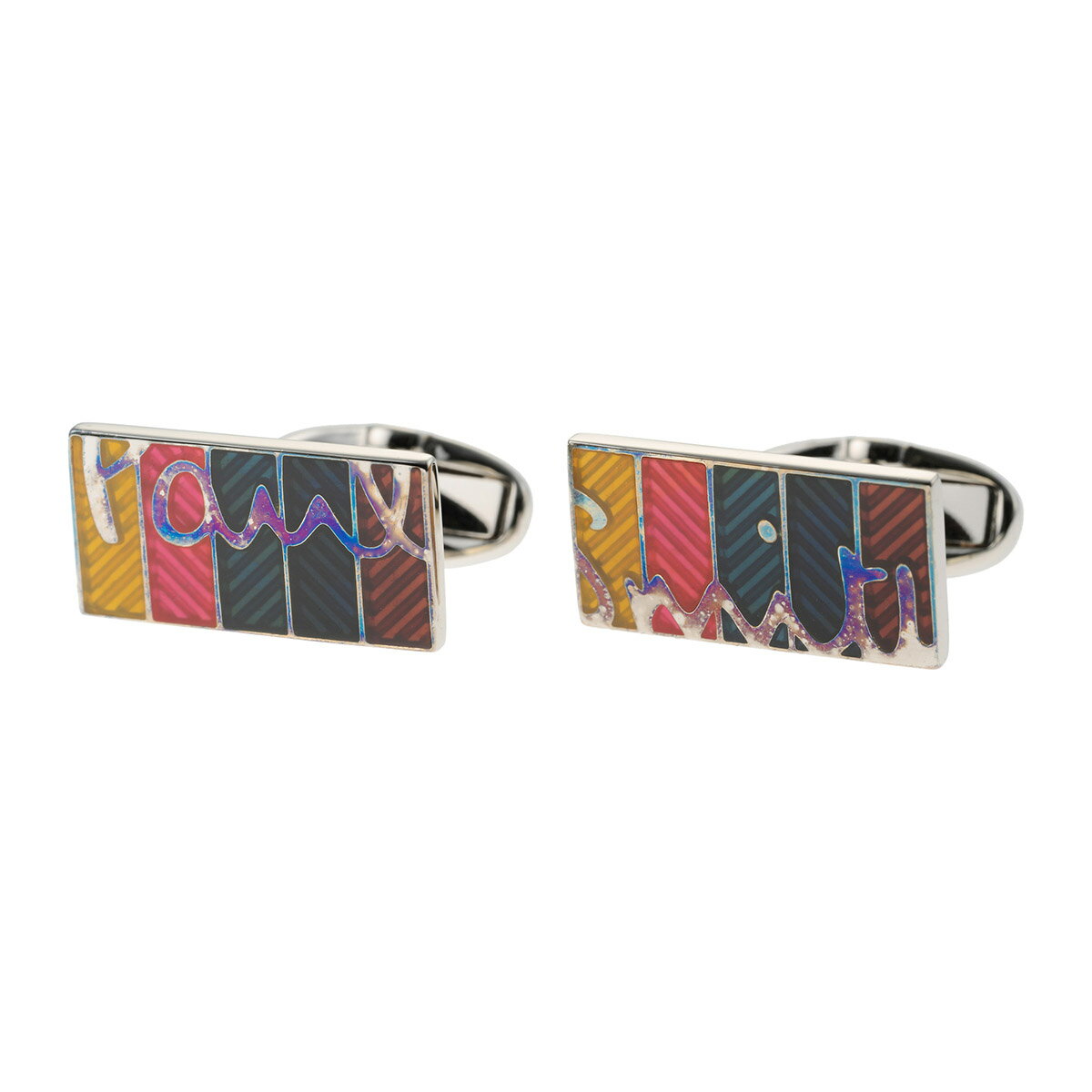 ポールスミス(カフス) 【最大5000円OFFクーポン対象】ポールスミス カフスボタン PAUL SMITH シグネチャーストライプ M1A CUFF MART 96 メンズ マルチカラー