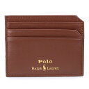 【1,000円OFFクーポン配布中】ポロ ラルフローレン カードケース POLO RALPH LAUREN レザー 405963230002 メンズ ブラウン ...