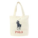 【P5倍4/20限定★さらに最大5000円クーポン対象】ポロ ラルフローレン トートバッグ POLO RALPH LAUREN ビッグポニー 9AR018 W2U ユニセックス ホワイト 白