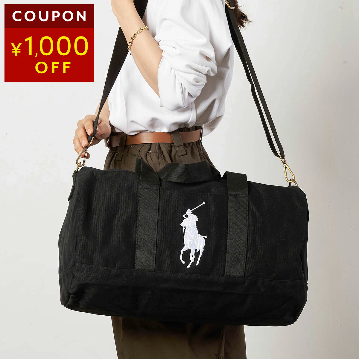 Poloボストンバッグ ハンドバッグ Polo Ralph Lauren レザー ボストンバッグ | ブラウン | FARFETCH JP