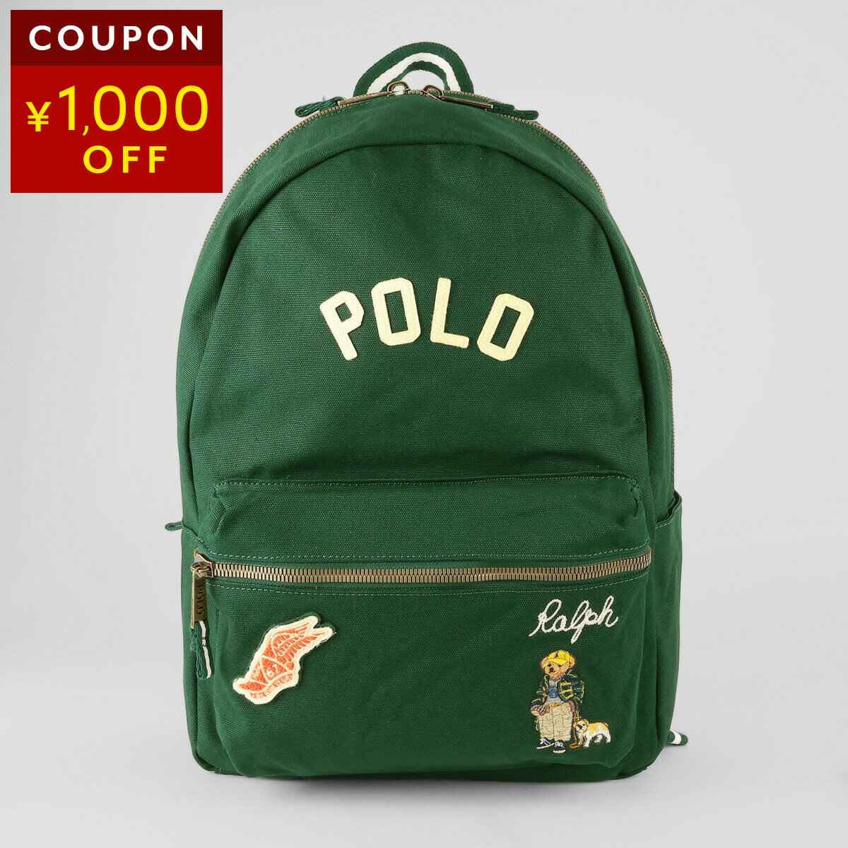 Rakuten - ポロ ラルフローレン リュックサック POLO RALPH LAUREN ポロベアー 9AR157 JA4 ユニセックス グリーン 緑【P5倍★5/30 0:00〜6/2 09:59まで！さらに1万円で1,000円OFF★最大5,000円OFFクーポン配布中】