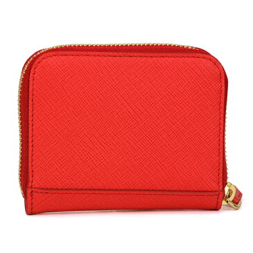 プラダ コインケース PRADA 1MM268 UZF F0D17 財布 サフィアーノ メタル SAFFIANO METAL レディース LACCA(ラッカ) レッド 赤 メタルロゴ シンプル【 送料無料】