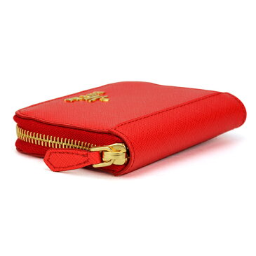 プラダ コインケース PRADA 1MM268 UZF F0D17 財布 サフィアーノ メタル SAFFIANO METAL レディース LACCA(ラッカ) レッド 赤 メタルロゴ シンプル【 送料無料】