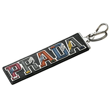 【最大3000円OFFクーポン配布中★6/16(火)14：00まで】プラダ キーホルダー PRADA 2TL254 2EC4 F0SGI ブランド小物 サフィアーノ キャラクター SAFFIANO CHARAC メンズ NERO(ネロ) ブラック 黒/マルチ【 送料無料】