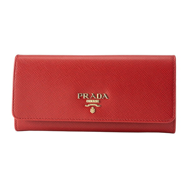 【最大5,000円OFFクーポン対象】プラダ 長財布 PRADA サフィアーノ メタル 1MH132 QWA F068Z レディース レッド 赤