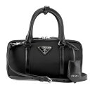 【GWスペシャル最大10,000円クーポン対象】プラダ ハンドバッグ PRADA リナイロン 1BB098 RDLN F0002 レディース ブラック 黒 シルバー