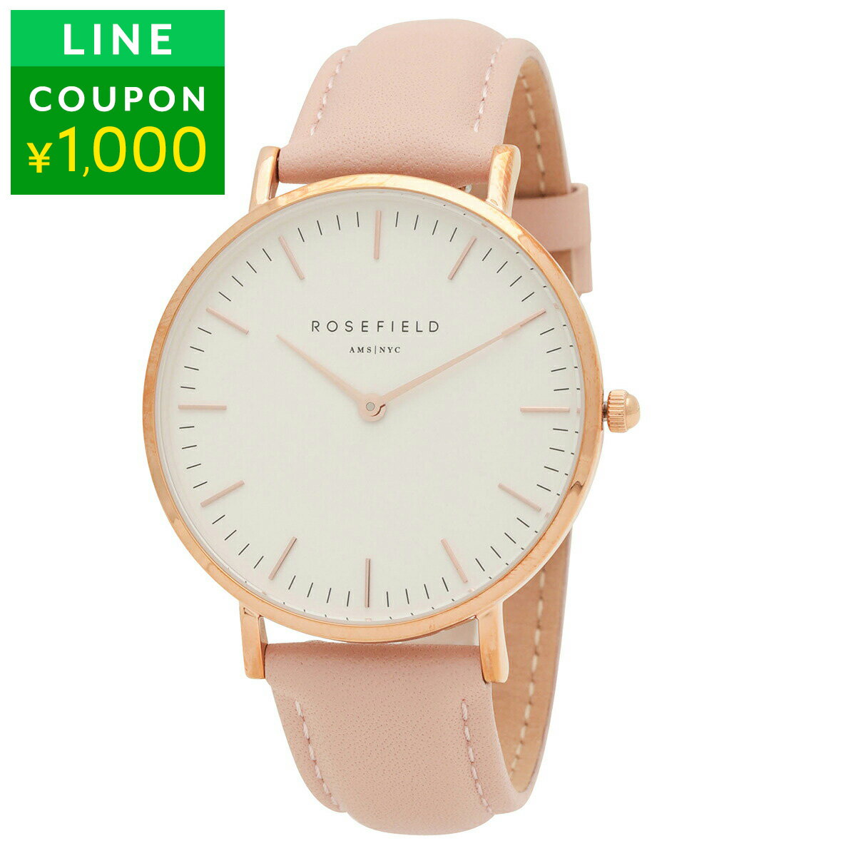 Other - ローズフィールド 腕時計 ROSEFIELD バワリ— BWPR-B7 レディース ホワイト 白【1万円で1,000円OFF★最大5,000円OFFクーポン配布中】