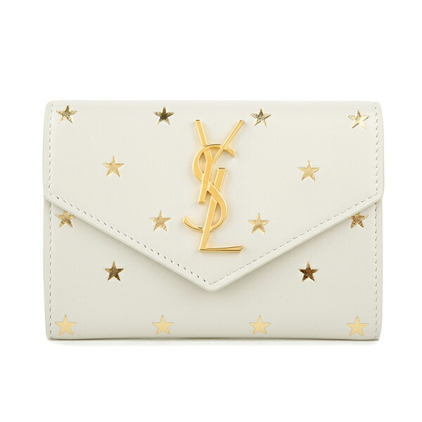 【最大5000円OFFクーポン★8/26(金)まで】サンローラン カードケース 414429 0O7HJ 9270 スター レディース ホワイト 白【送料無料】