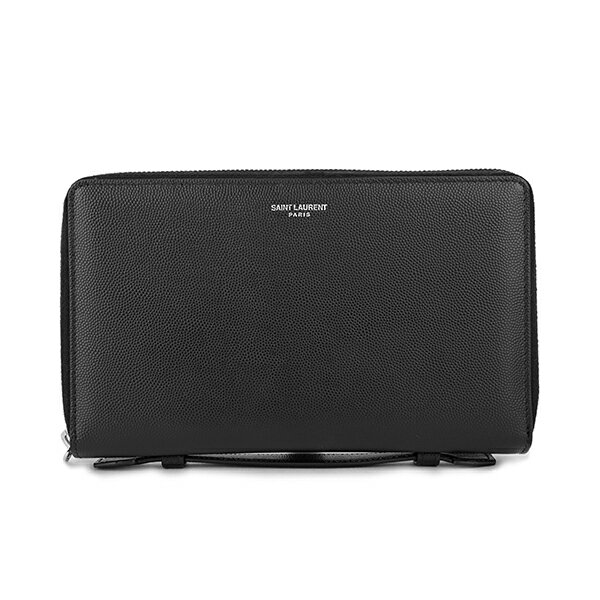 【最大3000円OFFクーポン★10/29(金)14：00まで】サンローラン 長財布(ラウンドファスナー) SAINT LAURENT 419055 BTY0N 1000 財布 クラシック CLASSIC オーガナイザーウォレット メンズ NERO(ネロ) ブラック 黒【 送料無料】