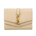 【最大5,000円OFFクーポン】サンローラン カードケース SAINT LAURENT シュルピス 553563 02G0W 9943 ユニセックス ベージュ系