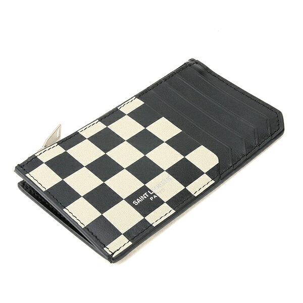 ブランドストリートリングのサンローラン カードケース SAINT LAURENT ジップ フラグメント 609362 0B8DE 1031 ユニセックス ベージュ【P5倍 8/15限定!さらに1万円以上で1,000円OFF★最大5,000円OFFクーポン配布中】｜アングル3