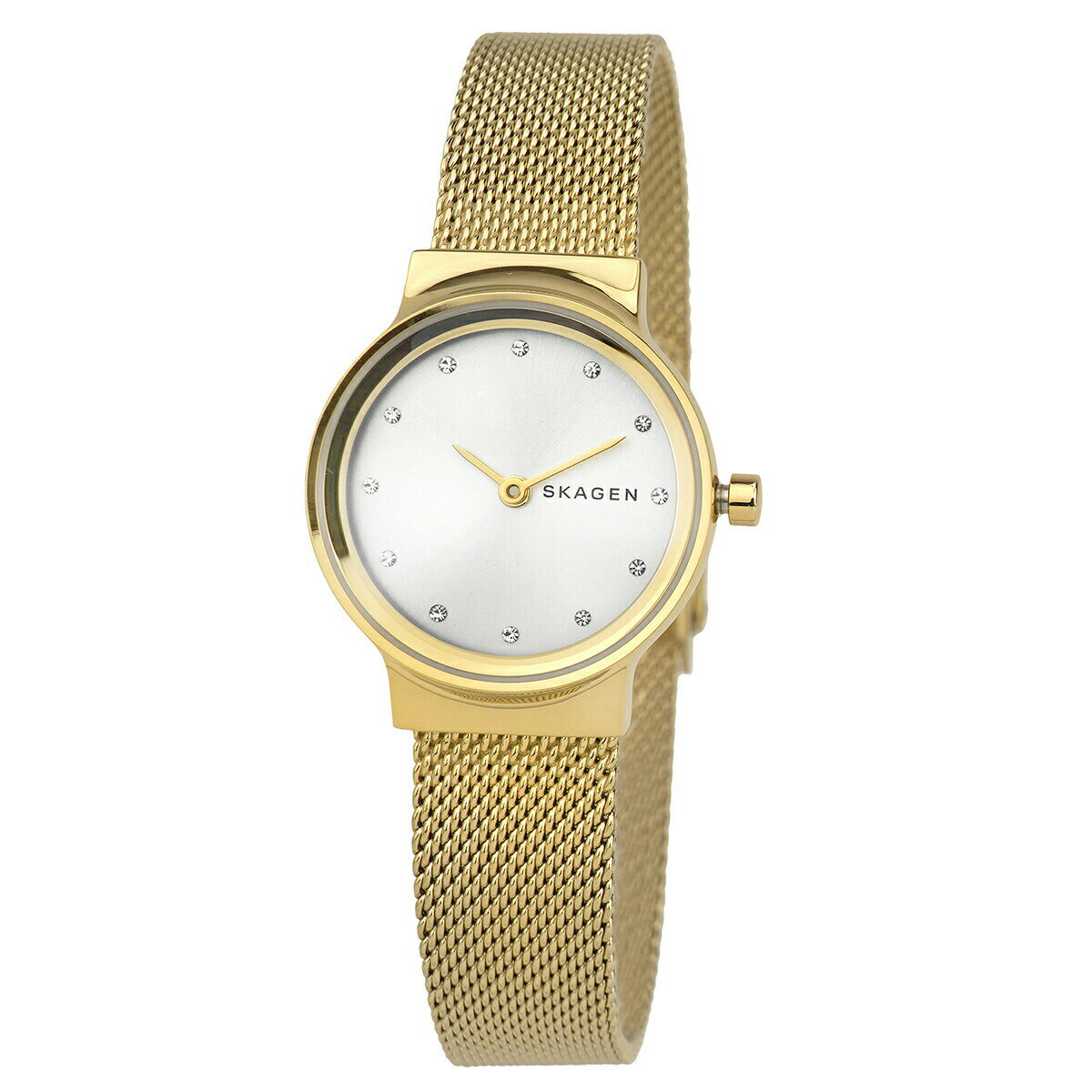 1989年に創業したデンマークのウォッチブランドで、デンマークの小さな街・スカーゲンが由来。ミニマリズムや静かな海辺の暮らしをコンセプトにデザインを展開しており、シンプルかつスマートなデザインは男女問わず幅広いシーンで活躍します。カラーバリエーションが豊富なので、ペアウォッチとしてもおススメです。■サイズケース径：約 26mm■カラーSILVER(シルバー)■素材ケース素材：ステンレススチール風防素材：ミネラルクリスタルベルト素材：ステンレススチールベゼル素材：ステンレススチール■スペックムーブメント・キャリバー：クォーツ防水性能：30M防水仕様：2針ベルトタイプ：メッシュブレス■付属品メーカー純正BOX / 国際保証書あり商品タグ：スカーゲン SKAGEN ブランド小物 腕時計 クォーツ ベルト色 ゴールド カジュアル ファッション 送料無料 おすすめ ギフト※忠実に再現出来るよう努力をしておりますが、画面環境によっては実物と画像の色合い・質感が異なる場合があります。※当店スタッフが採寸したサイズなので、多少の誤差が生じる場合があります。※海外製品に関しましては縫製等に関しての基準が非常にゆるく、多少の汚れ等は不良品としての認識がないのが現状でございます。インポート製品の特性としてご理解下さいませ。※入荷時期によりメーカー純正BOXが画像と異なる場合がございます。お届け致します付属品はお選び頂けません。あらかじめご了承くださいませ。※海外からの輸入品の場合、輸送時にBOX等の付属品に若干のダメージがある場合がございます。輸入品の特性としてご了承くださいませ。※通常は即日出荷をさせて頂いておりますが、同時に注文が入ってしまった場合、当店の他倉庫から取り寄せを行います為、土日祝日に出荷出来ない場合もございます。スカーゲン / SKAGEN 腕時計1989年に創業したデンマークのウォッチブランドで、デンマークの小さな街・スカーゲンが由来。ミニマリズムや静かな海辺の暮らしをコンセプトにデザインを展開しており、シンプルかつスマートなデザインは男女問わず幅広いシーンで活躍します。カラーバリエーションが豊富なので、ペアウォッチとしてもおススメです。商品名スカーゲン 腕時計 フレヤ リール FREJA LILLE SKW2717サイズケース径：約 26mm カラーSILVER(シルバー) 素材ケース素材：ステンレススチール風防素材：ミネラルクリスタルベルト素材：ステンレススチールベゼル素材：ステンレススチール スペックムーブメント・キャリバー：クォーツ防水性能：30M防水仕様：2針ベルトタイプ：メッシュブレス 付属品メーカー純正BOX / 国際保証書あり ラッピング対応可