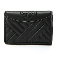 トリーバーチ カードケース TORY BURCH 50648 001 ブランド小物 アレクサ ALEXA FOLDABLE MINI WALLET レディース BLACK ブラック 黒