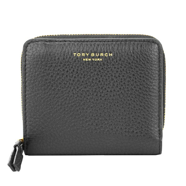 トリーバーチ 財布（レディース） 【最大5,000円OFFクーポン】トリーバーチ 2つ折り財布 TORY BURCH ペリー 61074 001 BLACK レディース ブラック 黒