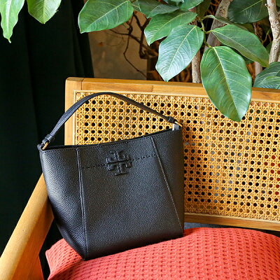 【スーパーSALE中に使える!最大5000円OFFクーポン】トリーバーチ ハンドバッグ TORY BURCH マックグロー 74956 001 レディース ブラック 黒