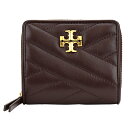 トリーバーチ 財布（レディース） 【GWスペシャル★最大10,000円OFFクーポンあり】トリーバーチ 2つ折り財布 TORY BURCH キラ シェブロン 90344 616 レディース ダークブラウン系 赤茶