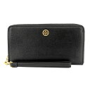 【GWスペシャル★最大10,000円OFFクーポンあり】トリーバーチ 長財布(ラウンドファスナー) TORY BURCH ロビンソン 84066 001 レディース ブラック 黒