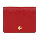 トリーバーチ 二つ折り財布 レディース 【最大5,000円OFFクーポン対象】トリーバーチ 2つ折り財布 TORY BURCH ブレイク 84691 607 レディース レッド 赤 ベージュ