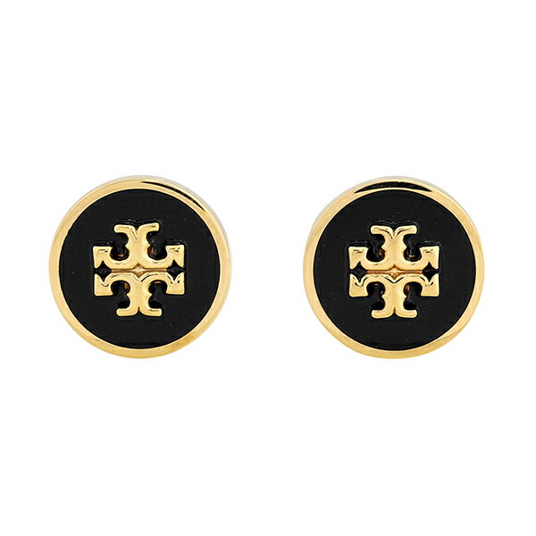 楽天ブランドストリートリング【最大5,000円OFFクーポン対象】トリーバーチ ピアス TORY BURCH キラ エナメル 90547 720 レディース ゴールド 金 ブラック 黒