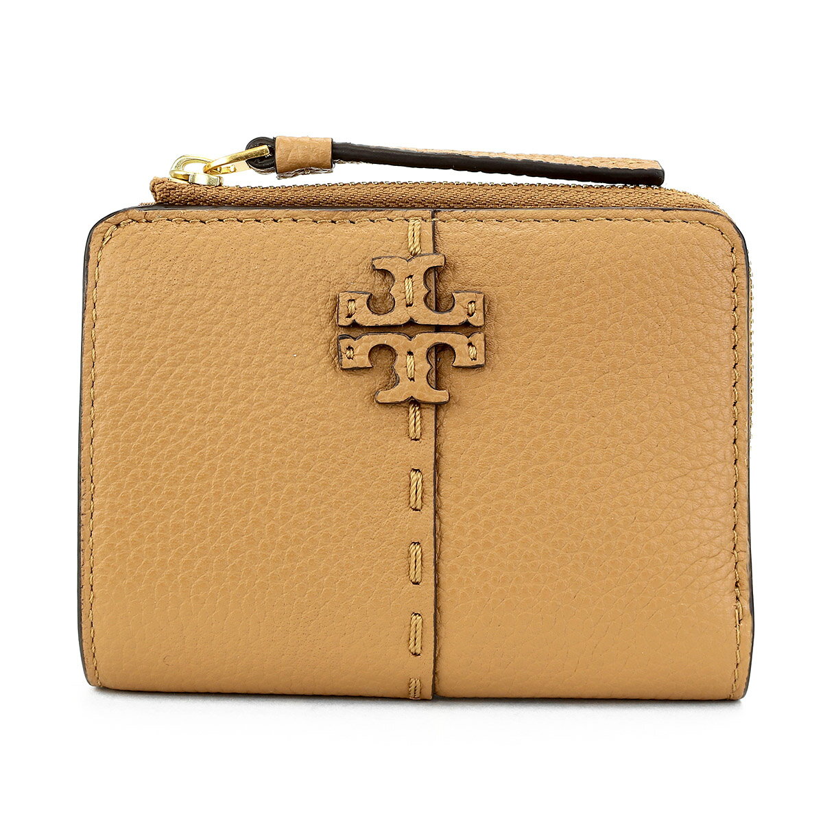 トリーバーチ 財布（レディース） 【10%OFF★楽天スーパーSALE対象】トリーバーチ 2つ折り財布 TORY BURCH マックグロー 148751 227 レディース ブラウン 茶