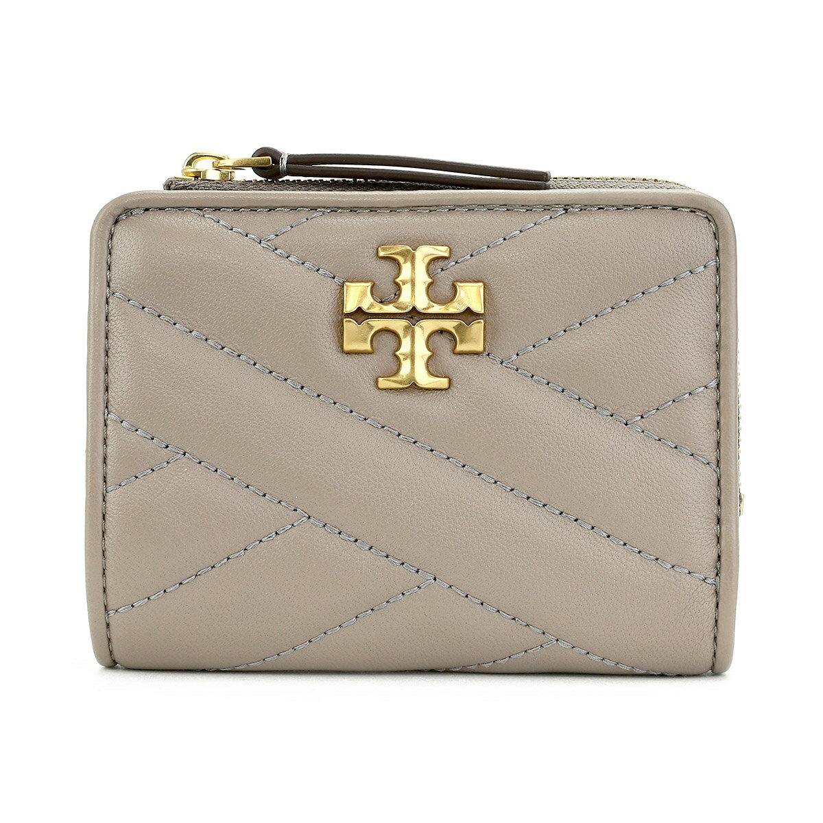 トリーバーチ 財布（レディース） 【10%OFF★楽天スーパーSALE対象】トリーバーチ 2つ折り財布 TORY BURCH キラ 153121 082 レディース グレージュ