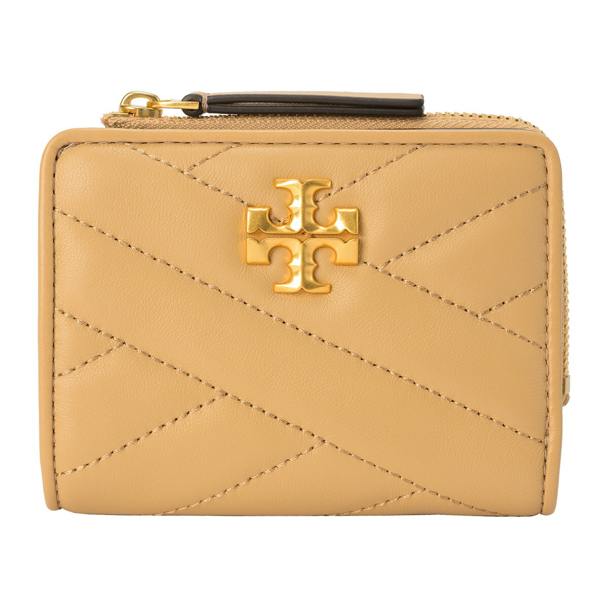 【1000円OFFクーポン】トリーバーチ 2つ折り財布 TORY BURCH キラ シェブロン 153121 250 レディース ベージュ