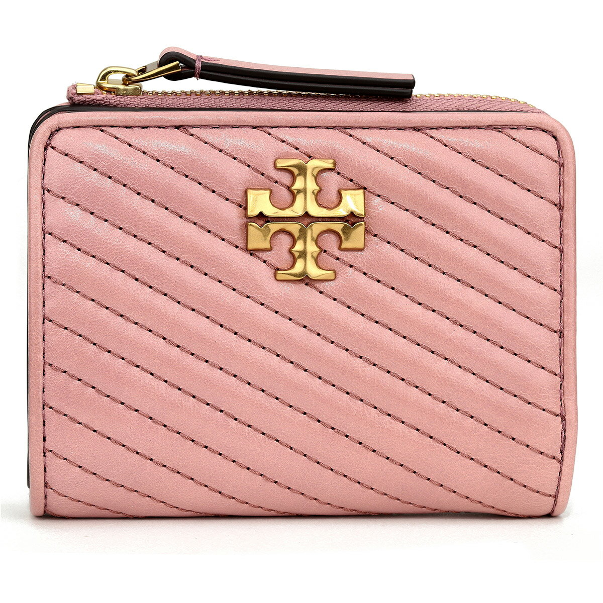 トリーバーチ 財布（レディース） 【最大5,000円OFFクーポン】トリーバーチ 2つ折り財布 TORY BURCH キラ 155894 651 レディース ピンク