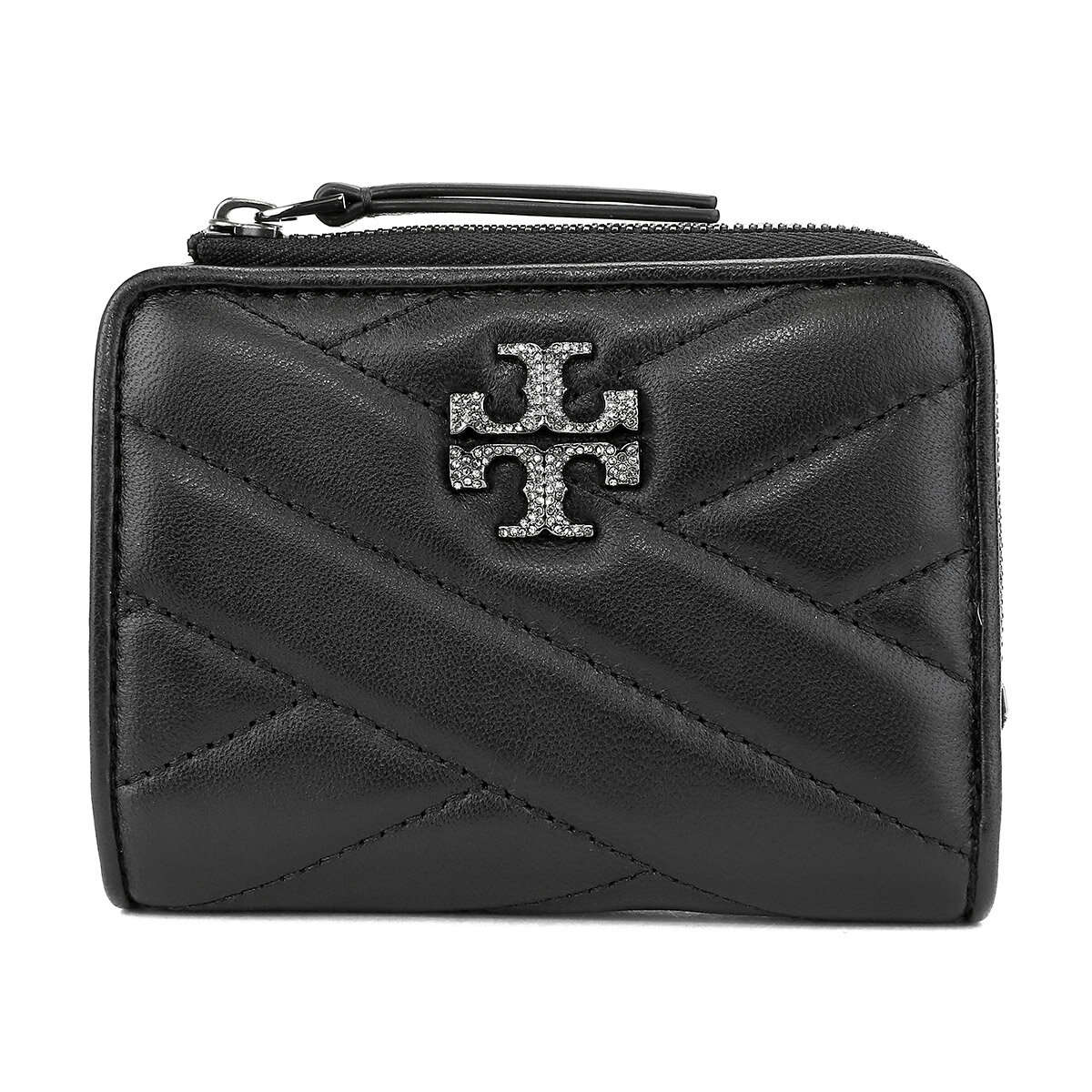 トリーバーチ 財布（レディース） 【最大5000円OFFクーポン対象】トリーバーチ 2つ折り財布 TORY BURCH キラ 156005 001 レディース ブラック 黒