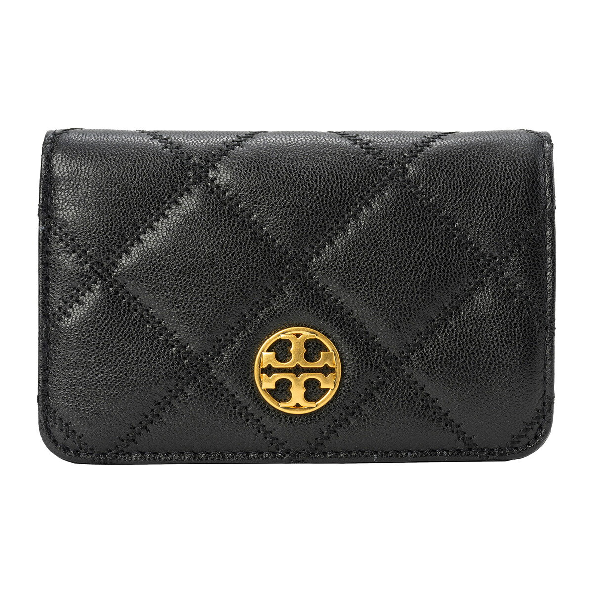 トリーバーチ 財布（レディース） 【最大5,000円OFFクーポン対象】トリーバーチ 2つ折り財布 TORY BURCH ウィラ 87868 001 レディース ブラック 黒