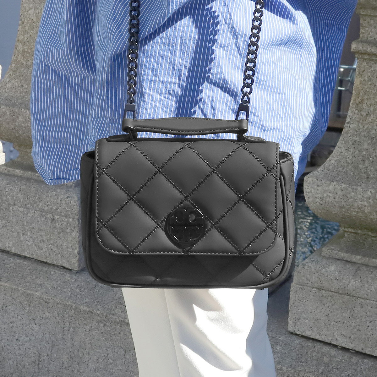 【お年玉クーポン★最大3万円OFF★1/4 14:00まで】トリーバーチ ショルダーバッグ TORY BURCH ウィラ 87872 001 レディース ブラック 黒のサムネイル