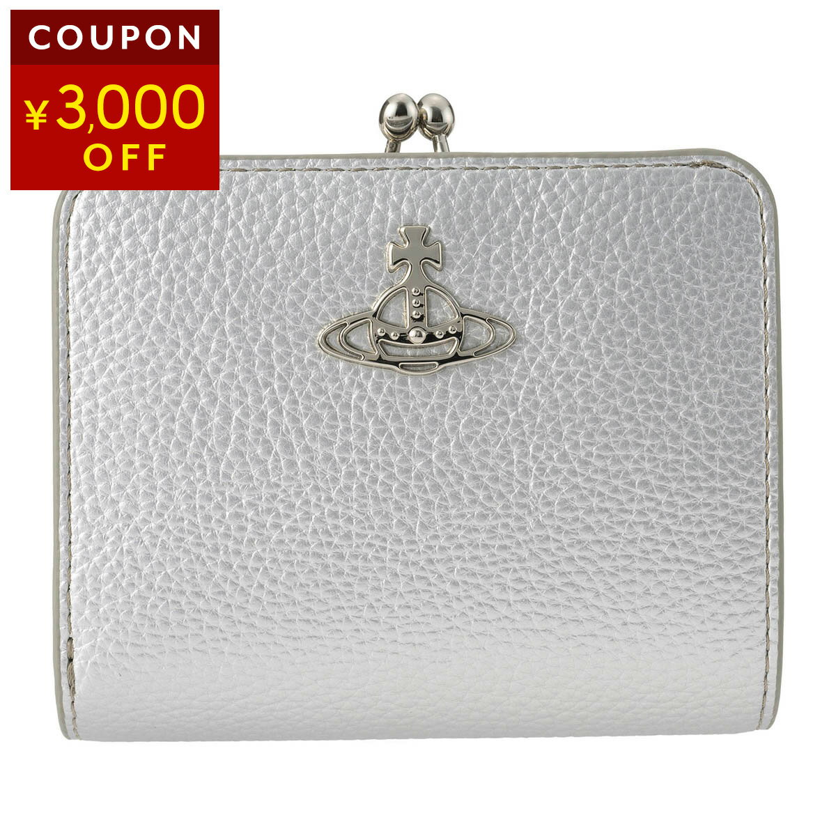 楽天市場】ヴィヴィアン 二つ折り財布 グレーの通販