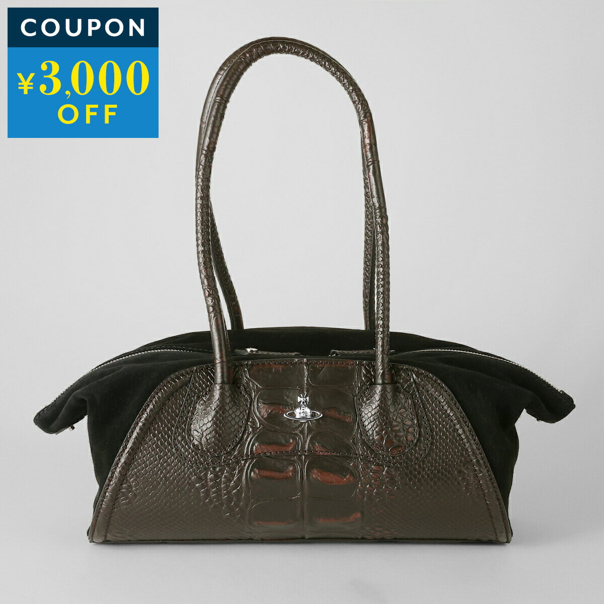 ヴィヴィアン ウエストウッド トートバッグ Vivienne Westwood シャーリー 4703000LW C006K D101 ユニセックス ブラウン 茶 ブラック 黒【1万円以上で1,000円OFF★最大5,000円OFFクーポン配布中】