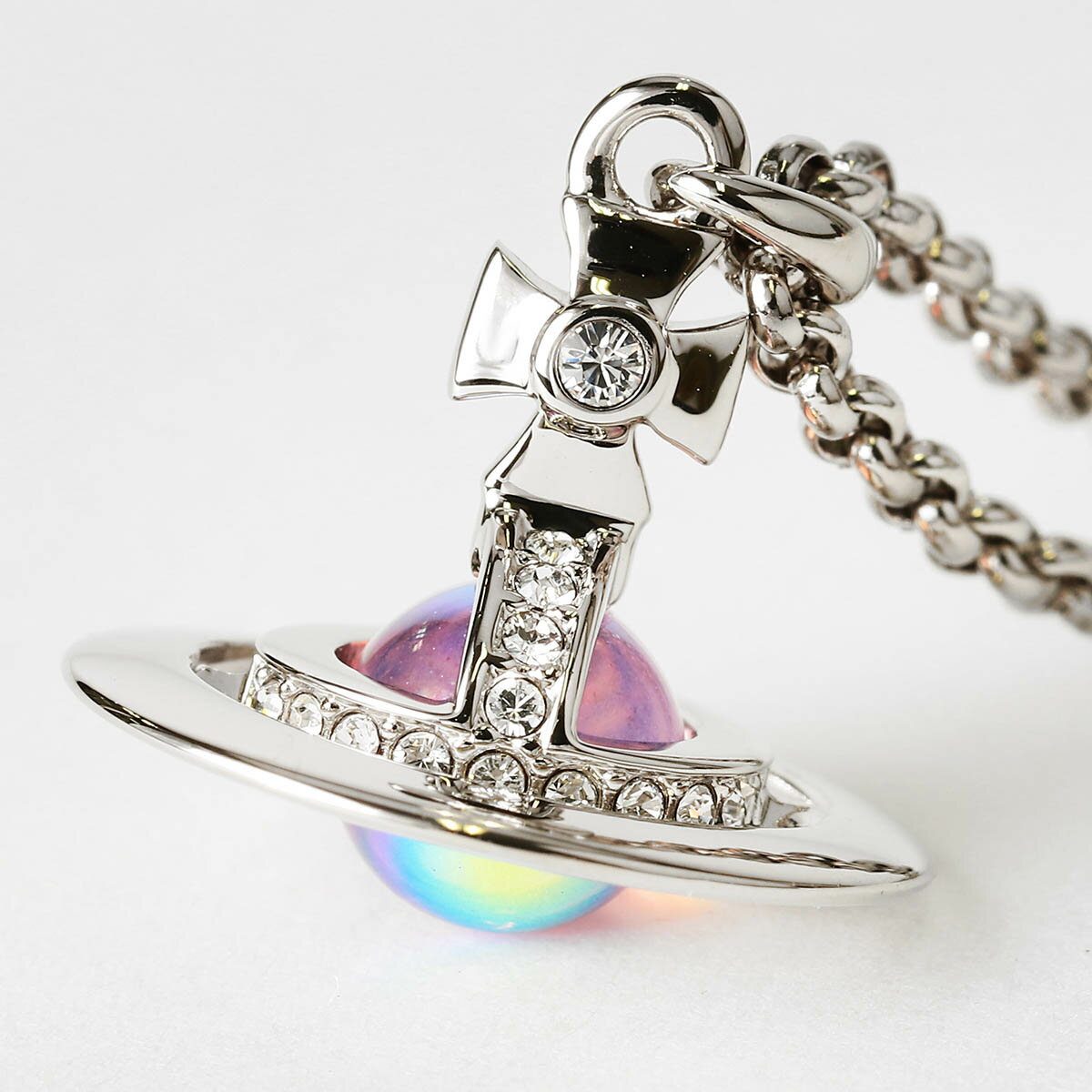 【最大5,000円OFFクーポン】ヴィヴィアン ウエストウッド ネックレス Vivienne Westwood NEW PETITE ORB 63020098 02P628 31504046 02P628 ユニセックス シルバー 銀