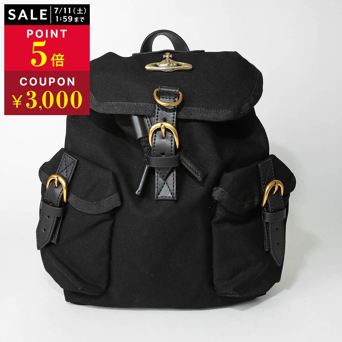 ヴィヴィアン ウエストウッド リュックサック Vivienne Westwood ハイランド 4A03000AU W01CJ N401 ユニセックス ブラック 黒【1万円以上で1,000円OFF★最大5,000円OFFクーポン配布中】