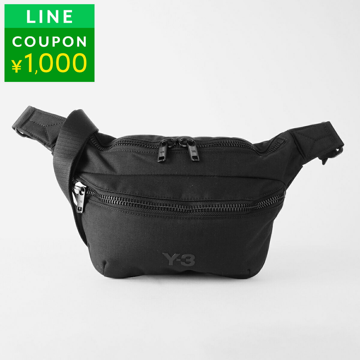 ワイスリー ウエストバッグ・ボディバッグ Y-3 ロゴ JW6221 ユニセックス ブラック 黒【1万円で1,000円OFF★最大5,000円OFFク...