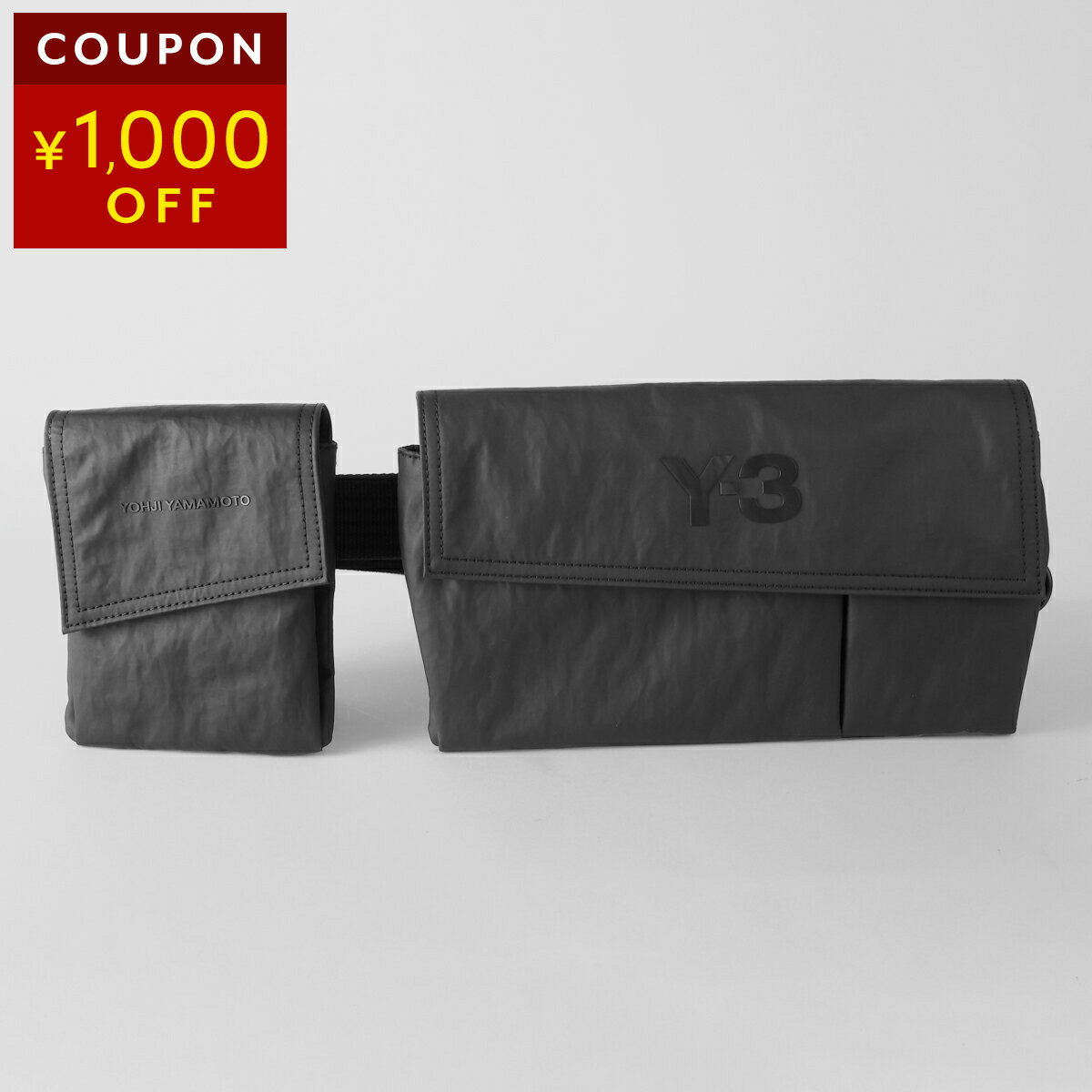 Rakuten - ワイスリー ウエストバッグ・ボディバッグ Y-3 ロゴ KE6082 ユニセックス ブラック 黒